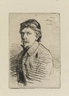 Auguste Delatre Gallery: Auguste Delatre, 1858. Creator: James Abbott McNeill Whistler