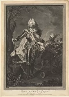 Auguste III. Roi de Pologne, 1750. Creator: Jean Joseph Balechou