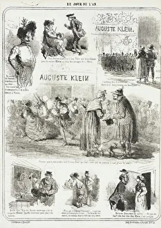 Periodical Prints: Auguste Klein -Le jour de l'an, 1867. Creator: Cham