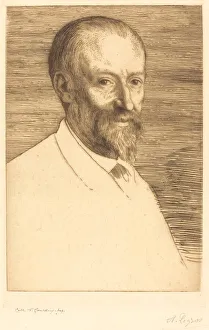 Auguste Poulet-Malassis, 2nd plate. Creator: Alphonse Legros Auguste Poulet-Malassis, 2nd plate. Creator: Alphonse Legros