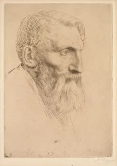 Auguste Rodin, 1881. Creator: Alphonse Legros (French, 1837-1911)