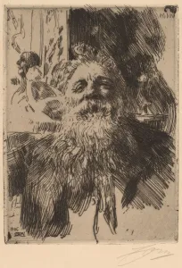 Auguste Rodin, 1906. Creator: Anders Leonard Zorn