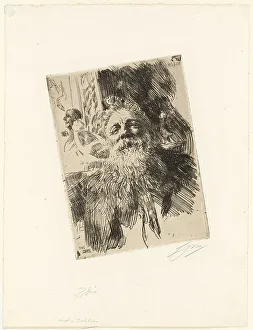 Auguste Rodin, 1906. Creator: Anders Leonard Zorn