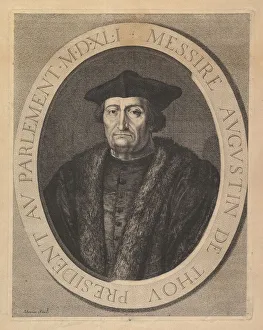 Augustin De Gallery: Augustin de Thou, president au Parlement. Creator: Jean Morin
