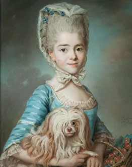 Augustine-Suzanne Roslin (1760-1831), married to Louis Suzanne Claire Carteron de Barmont... 1771. Creator: Marie-Suzanne Giroust