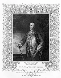 Ryall Prints: Augustus Keppel, Viscount Keppel, (1725-1786), 19th Century. Artist: Henry Thomas Ryall