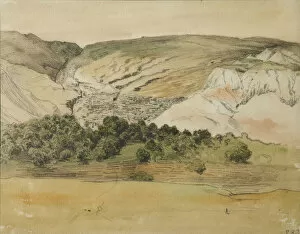Caucasian Mountains Gallery: Aul Chirkey, Dagestan, 1841. Artist: Gagarin, Grigori Grigorievich (1810-1893)