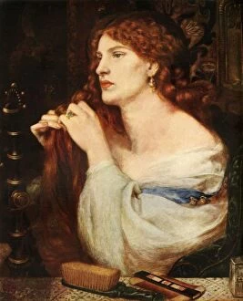 Adjusting Gallery: Aurelia (Fazios Mistress), 1863-1873, (1948). Creator: Dante Gabriel Rossetti