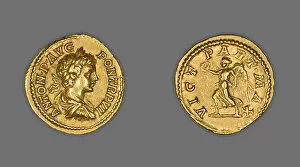 Slaughter Collection: Aureus (Coin) Portraying Emperor Caracalla, 204 (January-April)