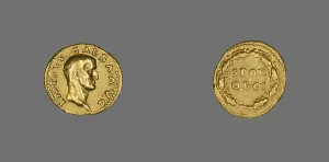 Aureus (Coin) Portraying Emperor Galba, 68 (July)-69 (January). Creator: Unknown Aureus (Coin) Portraying Emperor Galba, 68 (July)-69 (January). Creator: Unknown