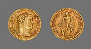 Aureus (Coin) Portraying Emperor Maximianus Herculius, 303. Creator: Unknown