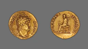 Aureus (Coin) Portraying Emperor Nero, December 67-December 68, issued by Nero Aureus (Coin) Portraying Emperor Nero, December 67-December 68, issued by Nero