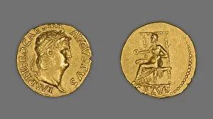 Aureus (Coin) Portraying Emperor Nero, 66 (December)-67 (December), issued by Nero