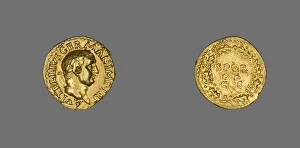 Aureus (Coin) Portraying Emperor Vitellius, 69 (late April-December). Creator: Unknown Aureus (Coin) Portraying Emperor Vitellius, 69 (late April-December). Creator: Unknown