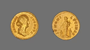 Aureus (Coin) Portraying Empress Faustina the Younger, 161-175, issued by Marcus Aurelius