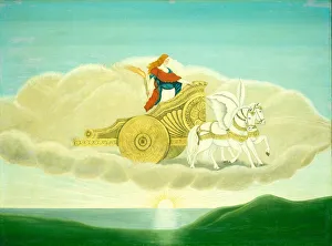 Winged Horse Prints: Aurora, mid 19th century. Creator: Unknown
