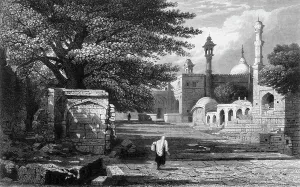 Roberts Emma Prints: Aurungzebe's Tomb, Rozah, 1835. Creator: Samuel Prout