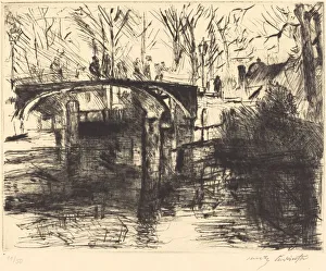Berlin Germany Prints: Aus dem Tiergarten (View of the Tiergarten), 1920. Creator: Lovis Corinth