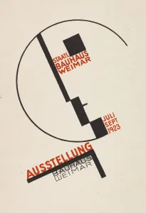 Ausstellung Bauhaus Weimar (Bauhaus exhibition). Postcard , 1923 Ausstellung Bauhaus Weimar (Bauhaus exhibition). Postcard , 1923