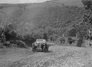 Uphill Climb Prints: Austin 65 competing in the Mid Surrey AC Barnstaple Trial, Beggars Roost, Devon, 1934