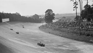Earl Of March Gallery: Austin 7 of Charles Goodacre and MG C of the Earl of March, BRDC 500 Mile Race, Brooklands, 1931