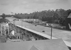 Austin 747 cc works racer competing at Brooklands. Artist: Bill Brunell