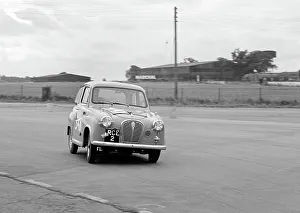 Northamptonshire Prints: Austin A35 at 750 MC 6 hour relay race Silverstone 1957