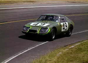 Racing Gallery: Austin - Healey Sprite, Hawkins - Rhodes 1965, Le Mans 24 hour race. Creator: Unknown