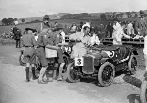 Boy Scout Gallery: Austin Ulsters of SV Holbrook and GE Caldicutt at the RAC TT Race, Ards Circuit, Belfast