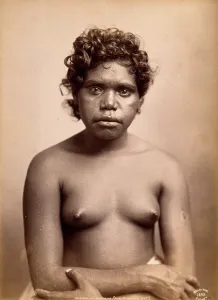 Curly Hair Prints: Australia: an Aboriginal woman, c1880s. Creator: Henry King