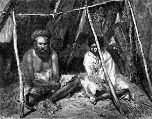 Edouard Riou Prints: Australian aborigines, 1886. Artist: Edouard Riou