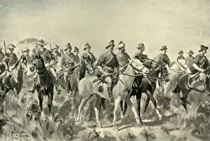 Second Transvaal War Gallery: Australian Bushmen on the March, 1901. Creator: Allan Stewart
