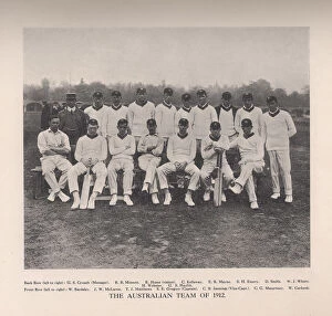 Images Dated 13th May 2013: The Australian cricket team of 1912