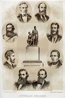 Australia Prints: Australian explorers, 1879. Artist: McFarlane and Erskine