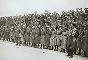 Anzac Gallery: Australians cheer King George V, France, World War I, 1916