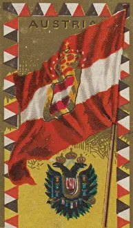Austria, from Flags of All Nations, Series 1 (N9) for Allen &