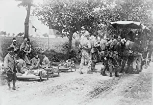 Stretcher Prints: Austrian ambulance, between c1914 and c1915. Creator: Bain News Service