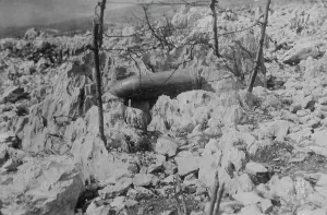 An Austrian dud, 305 shell, 1918. Creator: Bain News Service