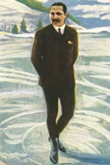 Sportsperson Gallery: Austrian figure skater Willi Bockl, 1928. Creator: Unknown