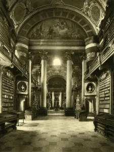 Hofburg Prints: The Austrian National Library, Vienna, Austria, c1935. Creator: Unknown