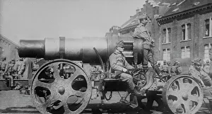 Austrian siege gun in Belg. [i.e. Belgium], between c1914 and c1915. Creator: Bain News Service