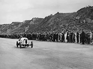 Austro Daimler Sascha, Malcolm Campbell 1922 Saltburn sands. Creator: Unknown