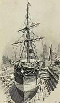 Emigration Prints: Auswanderer-Dampfer, 1893. Creator: Fritz Stoltenberg
