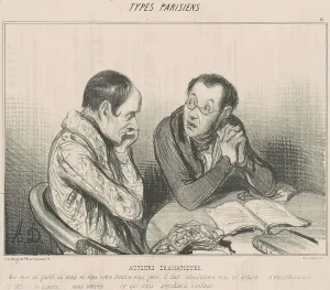 Writers Prints: Auteurs dramatiques, 19th century. Creator: Honore Daumier