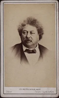 The author Alexandre Dumas pere (1802-1870), c. 1868