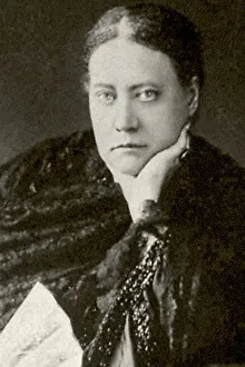 Spiritualism Prints: Author and founder of Theosophy Helena Blavatsky (1831-1891), 1860s