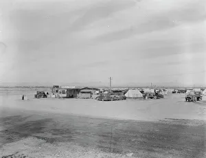 Displacement Prints: Auto camp north of Calipatria, California, 1937. Creator: Dorothea Lange