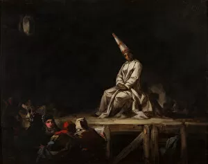 Inquisition Collection: Auto-da-fe. Artist: Lucas Velazquez, Eugenio (1817-1870)