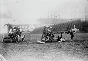 Bizarre Prints: Auto polo, between c1910 and c1915. Creator: Bain News Service