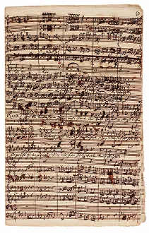 Bach Prints: Autograph manuscript of the Cantata Auf Christi Himmelfahrt Allein (BWV 128)